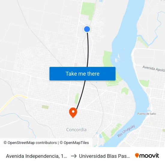 Avenida Independencia, 149 to Universidad Blas Pascal map