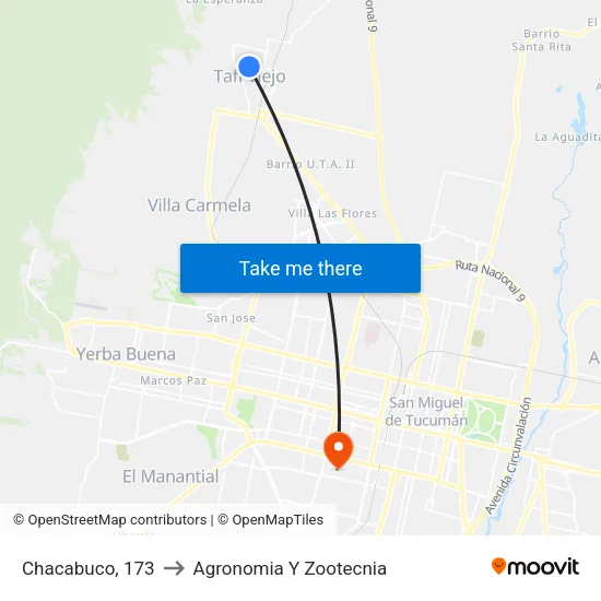 Chacabuco, 173 to Agronomia Y Zootecnia map