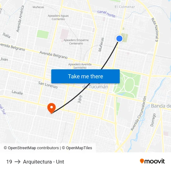 19 to Arquitectura - Unt map