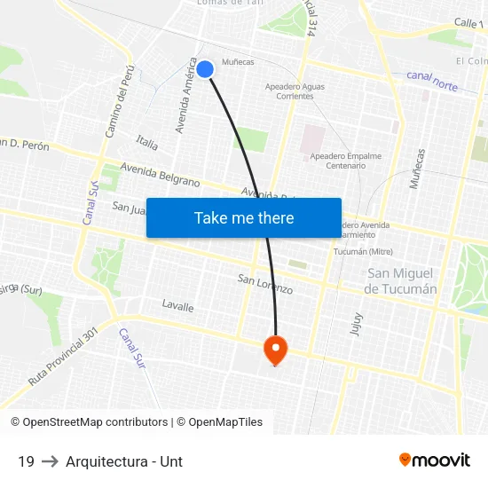 19 to Arquitectura - Unt map