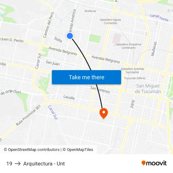 19 to Arquitectura - Unt map