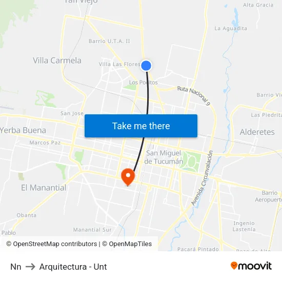 Nn to Arquitectura - Unt map