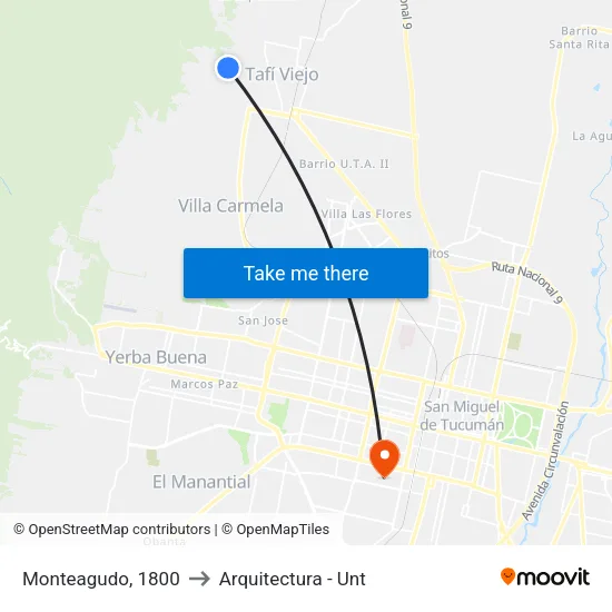 Monteagudo, 1800 to Arquitectura - Unt map