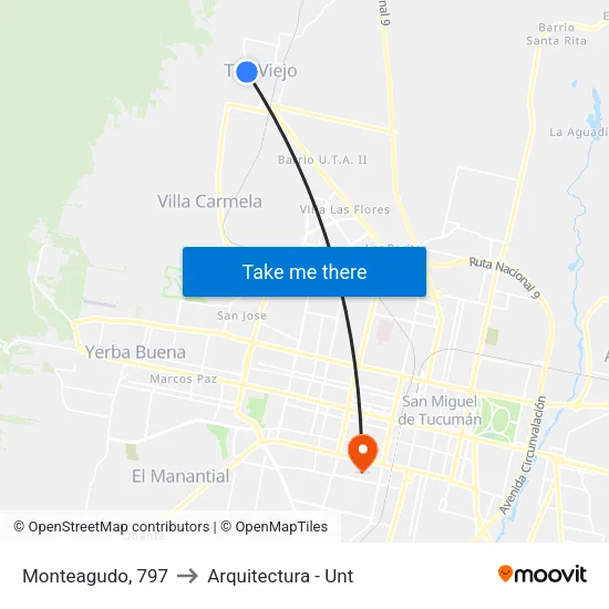 Monteagudo, 797 to Arquitectura - Unt map