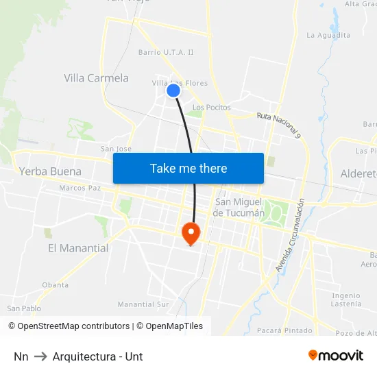 Nn to Arquitectura - Unt map