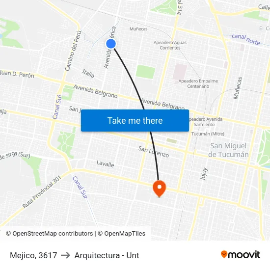 Mejico, 3617 to Arquitectura - Unt map