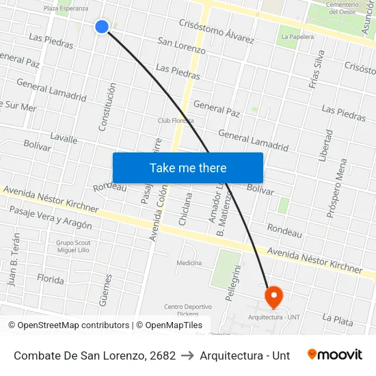 Combate De San Lorenzo, 2682 to Arquitectura - Unt map