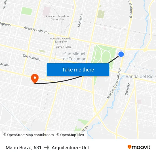 Mario Bravo, 681 to Arquitectura - Unt map