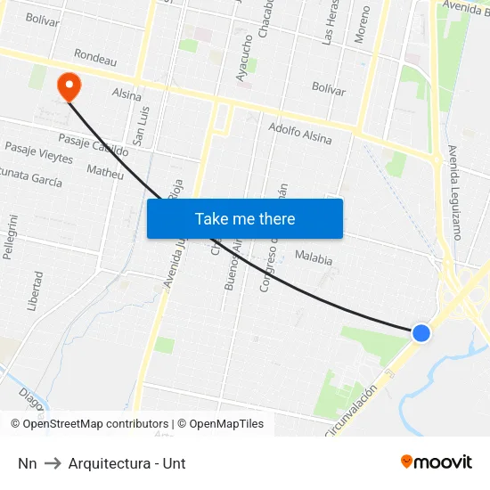 Nn to Arquitectura - Unt map