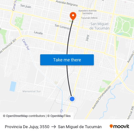 Provincia De Jujuy, 3550 to San Miguel de Tucumán map