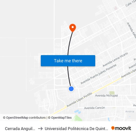 Cerrada Anguila, 31 to Universidad Politécnica De Quintana Roo map