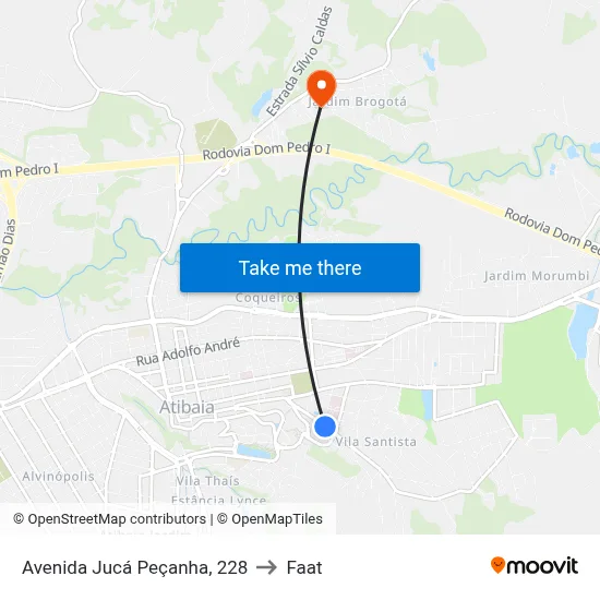 Avenida Jucá Peçanha, 228 to Faat map