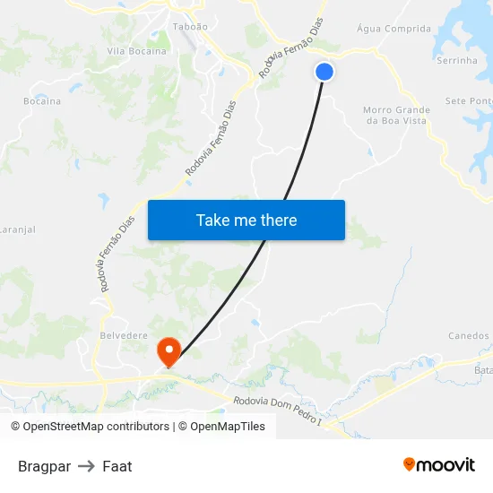 Bragpar to Faat map
