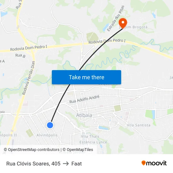 Rua Clóvis Soares, 405 to Faat map