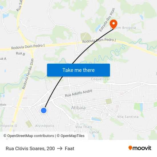 Rua Clóvis Soares, 200 to Faat map