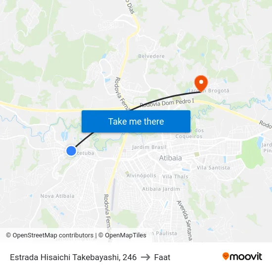 Estrada Hisaichi Takebayashi, 246 to Faat map