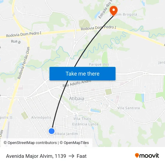 Avenida Major Alvim, 1139 to Faat map