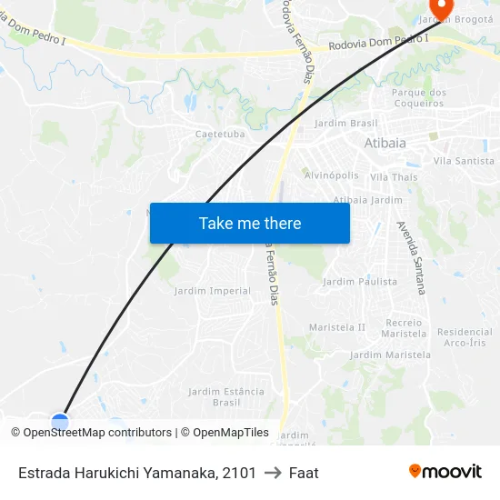 Estrada Harukichi Yamanaka, 2101 to Faat map