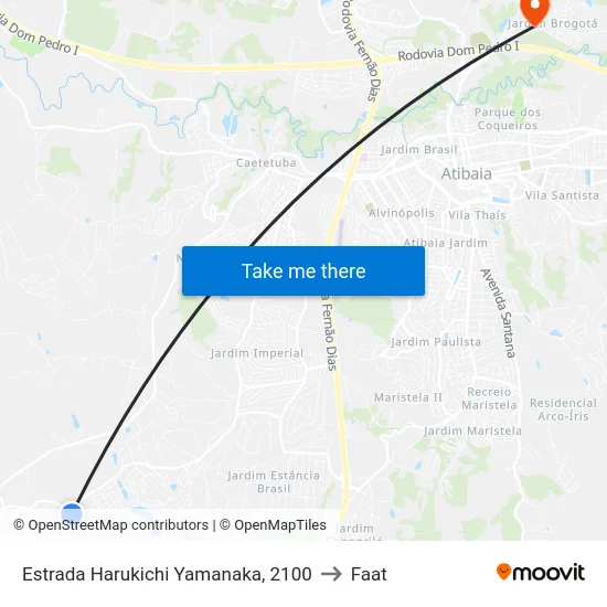 Estrada Harukichi Yamanaka, 2100 to Faat map
