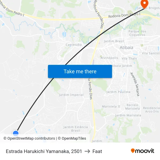 Estrada Harukichi Yamanaka, 2501 to Faat map