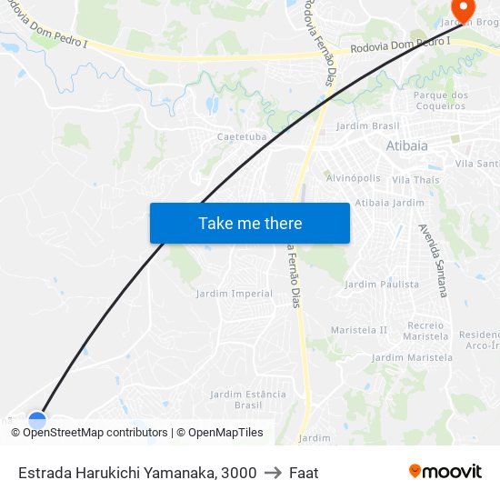 Estrada Harukichi Yamanaka, 3000 to Faat map