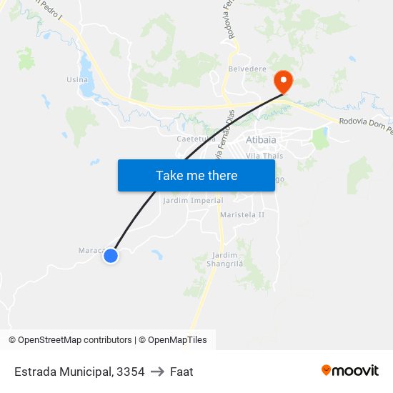 Estrada Municipal, 3354 to Faat map