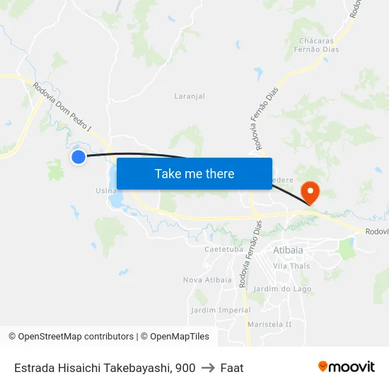 Estrada Hisaichi Takebayashi, 900 to Faat map