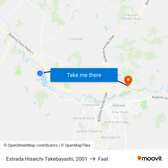 Estrada Hisaichi Takebayashi, 2001 to Faat map