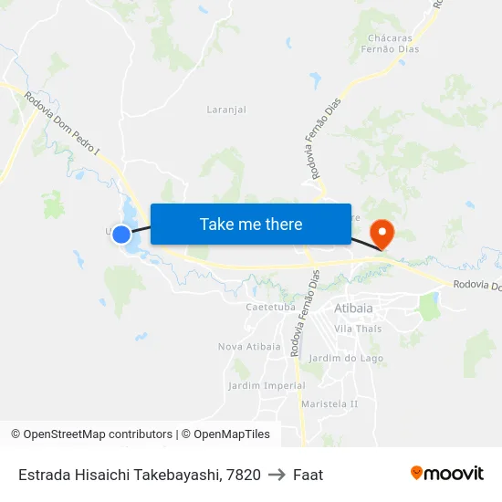Estrada Hisaichi Takebayashi, 7820 to Faat map