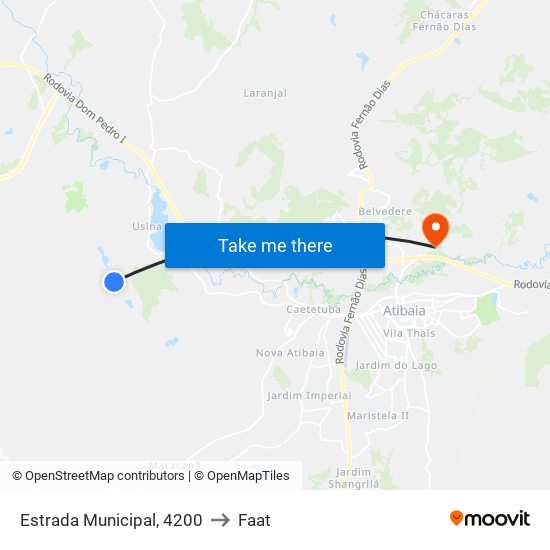 Estrada Municipal, 4200 to Faat map