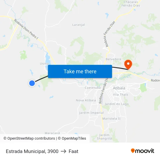 Estrada Municipal, 3900 to Faat map