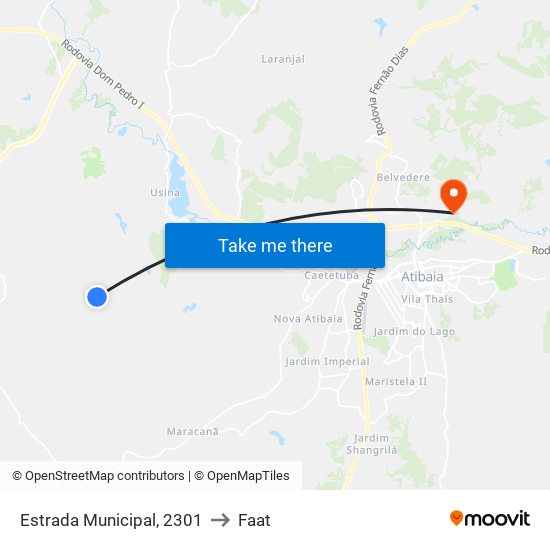 Estrada Municipal, 2301 to Faat map