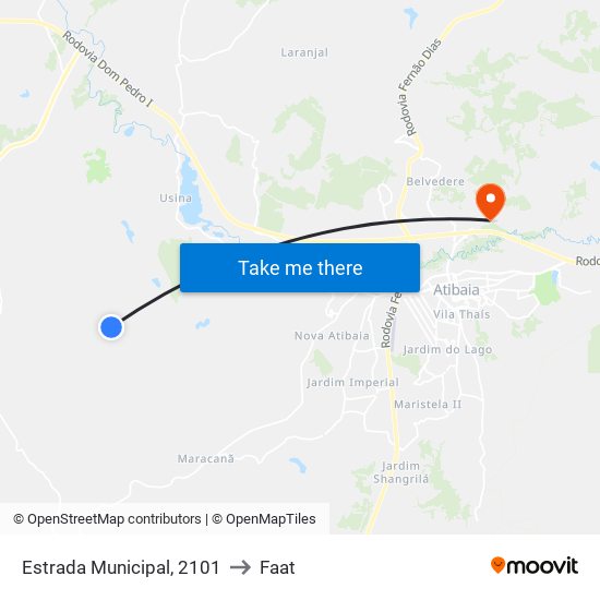 Estrada Municipal, 2101 to Faat map