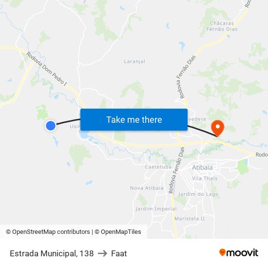 Estrada Municipal, 138 to Faat map