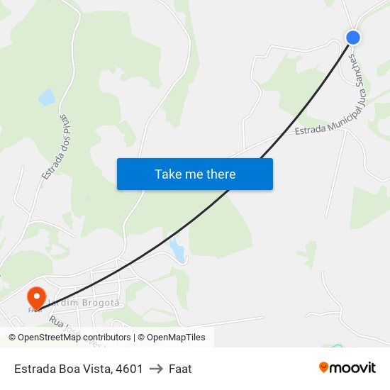 Estrada Boa Vista, 4601 to Faat map