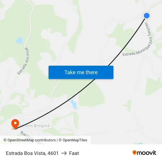 Estrada Boa Vista, 4601 to Faat map