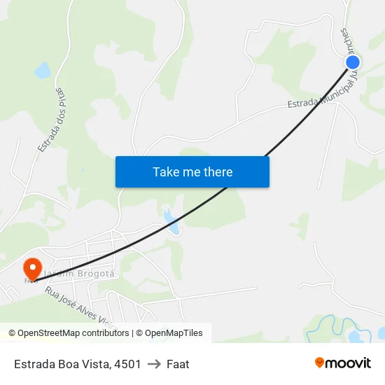 Estrada Boa Vista, 4501 to Faat map