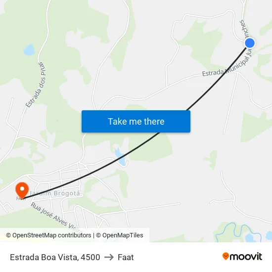 Estrada Boa Vista, 4500 to Faat map