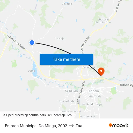 Estrada Municipal Do Mingu, 2002 to Faat map