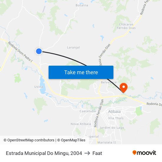 Estrada Municipal Do Mingu, 2004 to Faat map