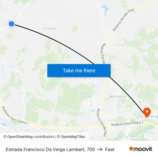 Estrada Francisco Da Veiga Lambert, 700 to Faat map