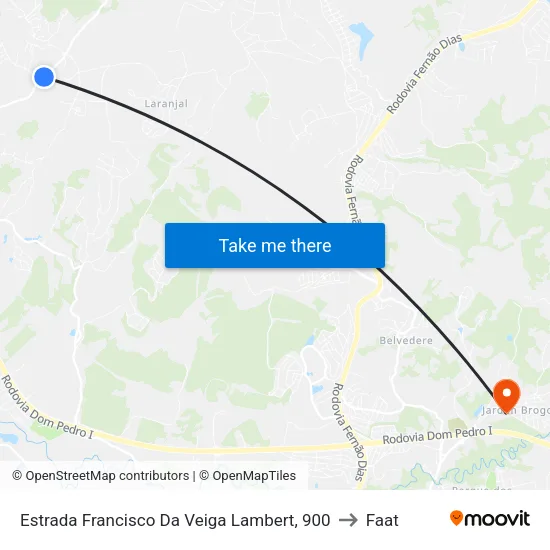 Estrada Francisco Da Veiga Lambert, 900 to Faat map