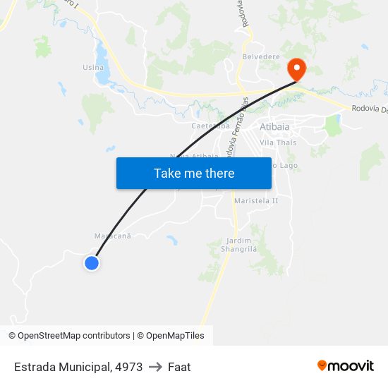 Estrada Municipal, 4973 to Faat map