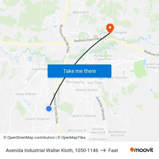 Avenida Industrial Walter Kloth, 1050-1146 to Faat map