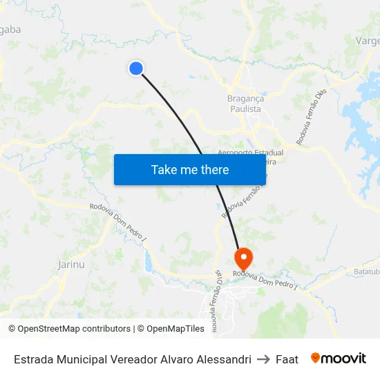 Estrada Municipal Vereador Alvaro Alessandri to Faat map