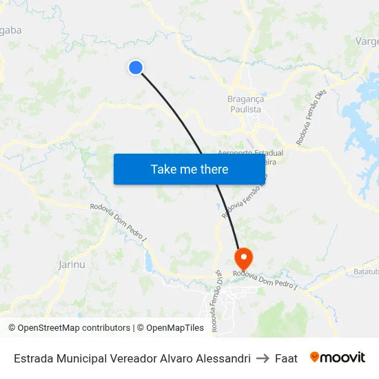 Estrada Municipal Vereador Alvaro Alessandri to Faat map