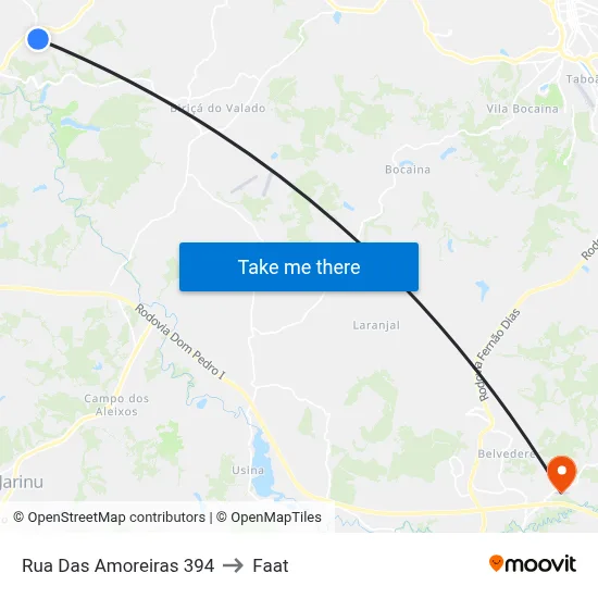 Rua Das Amoreiras 394 to Faat map