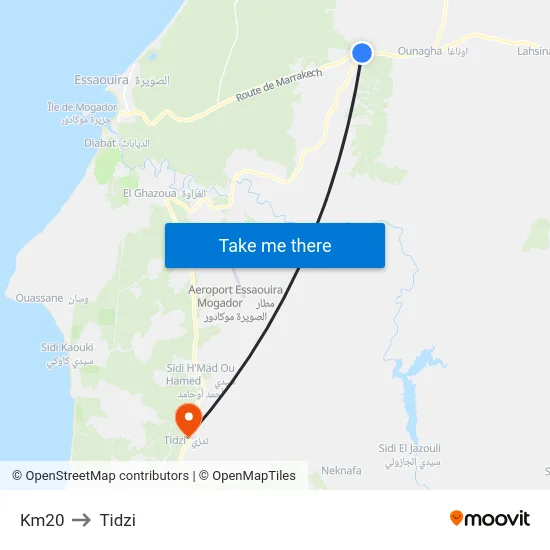 Km20 to Tidzi map