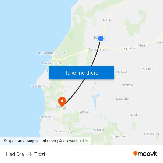 Had Dra to Tidzi map