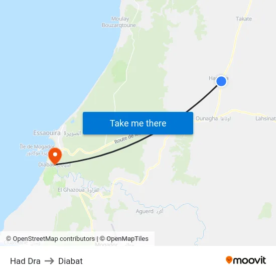 Had Dra to Diabat map